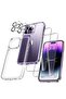 [5 in 1] uniqueMe Designed for iPhone 14 Pro Max Case with 2 Pack Tempered Glass Screen Protector 2p