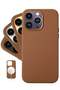(for iPhone 14 Pro Max) - European Nappa Leather Case - Smoothen and Soften Over Time - Compatible w