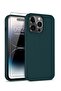 iPhone 14 Pro Max Case with Screen Protector,Soft Flexible Silicone Gel Rubber Bumper Cover,Slim Fit