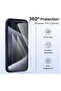 Compatible with iPhone 15 Pro Max Case Shockproof with 2pcs Screen Protectors, Waterproof Liquid Sil - 4