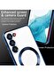 Magnetic Clear Case for Samsung Galaxy S23 Plus with Camera Lens Protector Magsafe Compatible Electr - 2