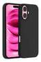 Liquid Silicone Case for iPhone 16 - Ultra Slim Design with Soft Anti-Scratch Microfiber Lining & Dr