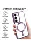 Magnetic Clear Case for Galaxy S23 Plus Case,Compatible with MagSafe, Love Heart Design Electroplate - 3
