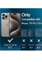 iPhone 15 Pro Max 3-in-1 Magnetic Case – Natural Titanium, 6.7-Inch, with 2 Tempered Glass Screen Pr - 2