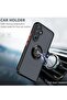 Shockproof Galaxy A34 5G Case with Metal Ring Kickstand – Magnetic Car Mount Holder & Matte Hard Bac - 4
