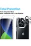 [5 in 1] Compatible for iPhone 14 Pro case 6.1 Inch with 2 Pack Tempered Glass Screen Protector & Ca - 3