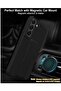 Samsung Galaxy A25 Back Stand Case Cover – Magnetic Holder Soft Silicone Case with Horizontal & Vert - 4
