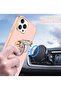 Soft Silicon Shockproof Luxury Gold Lining Case Rotatable Magnetic Ring Grip Holder Car Mount Kickst - 3