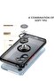 Shockproof Galaxy A54 5G Case with Metal Ring Kickstand – Magnetic Car Mount Holder, Matte Hard Back - 3