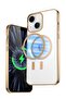 Built-in Magnet Clear Case for iPhone 14, Compatible with Mag-safe Accessories, Slim Thin PC Durable