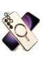 Magnetic Clear Case for Samsung Galaxy S23 with Camera Lens Protector Magsafe Compatible Electroplat
