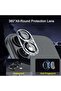 Magnetic Case for iPhone 16, Magsafe Compatible Clear Case with Tempered Glass Screen Protector & Ca - 5
