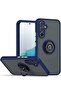 Shockproof Galaxy A54 5G Case with Metal Ring Kickstand – Magnetic Car Mount Holder, Matte Hard Back