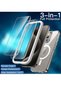 iPhone 15 Pro Max 3-in-1 Magnetic Case – Natural Titanium, 6.7-Inch, with 2 Tempered Glass Screen Pr - 3