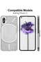Nothing Phone 1 Case with 2 Pack Tempered Glass Screen Protector, Crystal Clear TPU Silicone Case wi - 2
