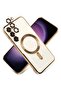 Magnetic Clear Case for Samsung Galaxy S23 with Camera Lens Protector Magsafe Compatible Electroplat