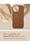 (for iPhone 14 Pro Max) - European Nappa Leather Case - Smoothen and Soften Over Time - Compatible w - 4