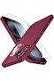 Ultra-Thin Matte Wine Red iPhone 16 Case with Enhanced Lens & Screen Protectors – Shockproof, Anti-S