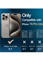 3 in 1 Magnetic Case for iPhone 15 Pro Max 6.7-Inch with 2 Pack Tempered Glass Screen Protectors, Co - 2