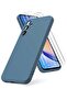 Case Compatible with Samsung Galaxy A54 5G - Soft TPU Liquid Silicone Cover with Shockproof Rubber a
