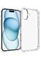 iPhone 16 Plus Clear Back Air Cushion Case – Soft Silicone Shockproof Anti-Scratch Protective Bumper