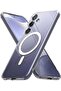 Fusion Magnetic [Compatible with MagSafe] Designed for Samsung Galaxy S24 Case, Transparent Shockpro