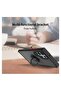 Galaxy S22 Ultra , Clear Crystal Armor Defender Design Hybrid Protective Case Cover Ring Holder Kick - 5