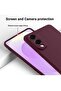 Samsung Galaxy S25 Edge 5G 2025 Premium Soft Liquid Silicone Case Cover – Maroon, Shockproof Protect - 6
