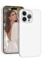 Liquid Silicone Gel Rubber Case for iPhone 14 Pro Max 6.7" - White, Full Body Shockproof Protective