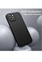 Black Magnetic Silicone Case for iPhone 15 - 6.1-Inch, MagSafe Compatible with Complete Camera - 5