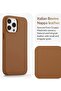 Classic - (for iPhone 14 Pro Max) - European Nappa Leather Case - Smoothen and Soften Over Time - Co - 2
