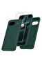 Google Pixel 8a Case – Deep Green Silicone Phone Case with 1 Screen Protector, Soft Anti-Scratch Mic