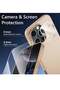 Ultra-Thin Matte Gold iPhone 16 Pro Max Case with Camera Lens & Screen Protectors – Shockproof, Anti - 3