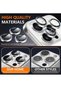 Camera Protection for iPhone 16 Pro/16 Pro Max – [Convex Platform HD Tempered Glass] + [Aluminium Ri - 3
