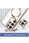 ELTERAZONE Magnetic Clear Case for Galaxy S23 Ultra Case,Compatible with MagSafe, Love Heart Design - 2