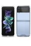 Samsung Galaxy Z Flip 4 Clear Case, Z Flip 4 Crystal Clear Slim Fit Phone Cover Soft TPU Bumper + Ha