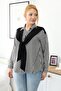 Plus Size Shirt with Scarf Detail on the Shoulder - 3