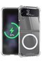 Samsung Galaxy Z Flip 4 magsafe Clear Case, With Magnetic and Support Wireless Charger, Transparent