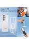 Case Compatible with Samsung Galaxy S25 Ultra 6.8" | Clear Magnetic Case for Wireless Charging | Sho - 5