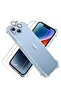 iPhone 13 Case with 2 Screen Protectors & 1 Camera Lens Protector – Clear Shockproof Bumper Protecti