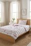 Ballerina Heart Striped Girls' Teen Pique Set-Romantic Dance Modern Powder Decorative Bedspread - 5