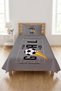 Football Bulk Teen Room Baby Pique Set-Sports Themed Modern Gray Yellow Quilted Bedspread - 2
