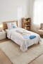 Balon Rainbow Cloudy Baby Pique Set-Fairy Tale Themed Nordic Blue Powder Decorative Bedspread - 3