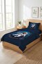 Astronaut Space Galaxy Themed Children's Pique Set-Planet Adventure Modern Blue Decorative Bedspread - 7