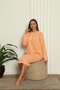 Women's Long Sleeve Lace Detailed Relaxed Fit 100% Cotton Nightgown - 3