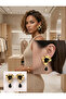 Xuping Wavy Plate Dangle Earrings - Vip Series Baroque Vintage Design with Drop Stones Non-Tarnish Earrings - 2