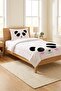 Cute Panda Heart Children's Pique Set-Cute Animal Modern White Pink Decorative Bedspread - 5