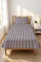Plaid Striped Geometric Single Pique Set-Youth Room Nordic Gray Black Quilted Bedspread - 4