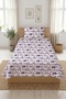 Cute Elephant Patterned Gray Baby Pique Set-Safari Nordic White Anthracite Quilted Bedspread - 2