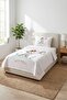 Cowboy Desert Starry Children's Single Pique Set-Rodeo Adventure Bohemian Mint Beige Decorative Bedspread - 4